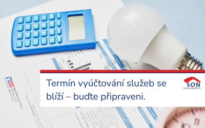 Blíží se termín vyúčtování služeb spojených s užíváním bytu. Při pochybách o jeho správnosti podejte námitky
