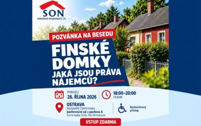 Sdružení nájemníků ČR pořádá v Ostravě besedu pro nájemce finských domků